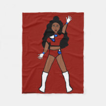 Dancer Fleece Blanket Berry & Blue 2