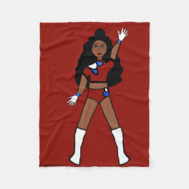 Dancer Fleece Blanket Berry & Blue 2