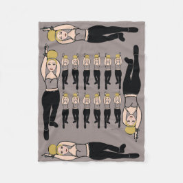 Dancer Fleece Blanket Smoke & Black