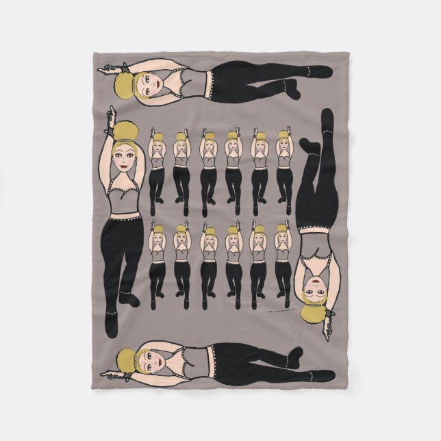 Dancer Fleece Blanket Smoke & Black (Framsidan)