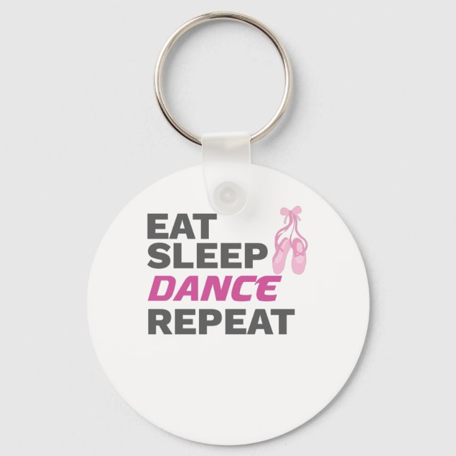 Dancer for Dancing Teacher Eat Ssov Dance Repeat Nyckelring (Framsida)