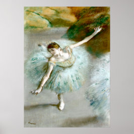 Dancer in Grönt - Edgar Degas Poster