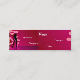 Dancer in Lila Rosa I Mini Visitkort