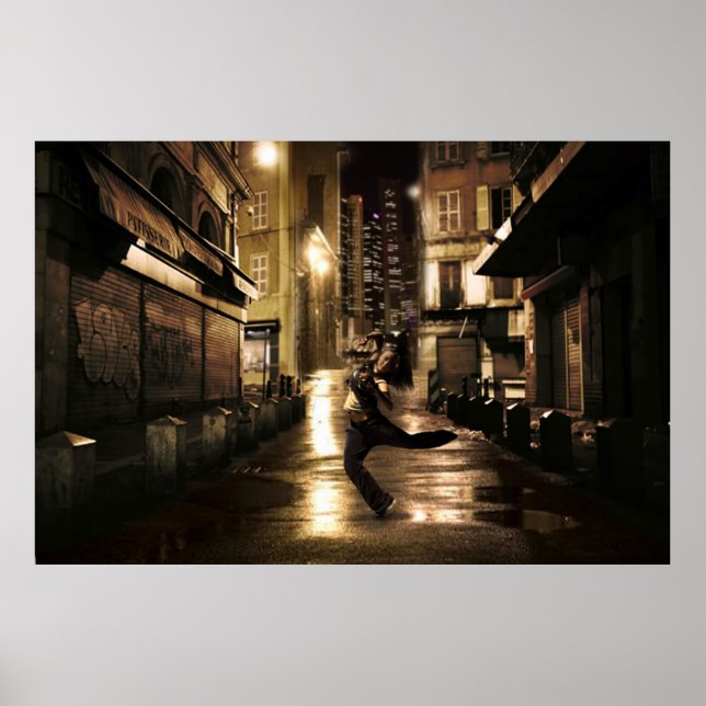 Dancer in Urban Streets Poster (Framsidan)