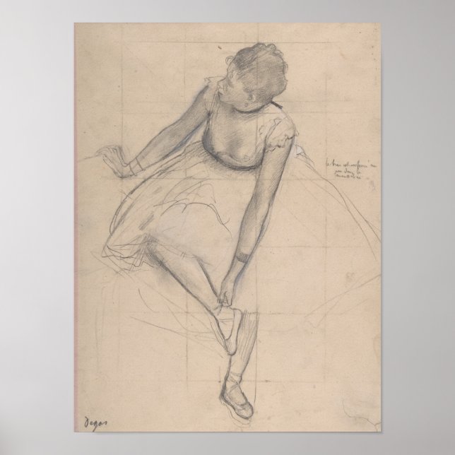 Dancer Justera hennes slipper Poster (Framsidan)