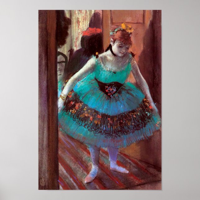 Dancer Lämnar hennes doseringsrum efter Degas Poster (Framsidan)