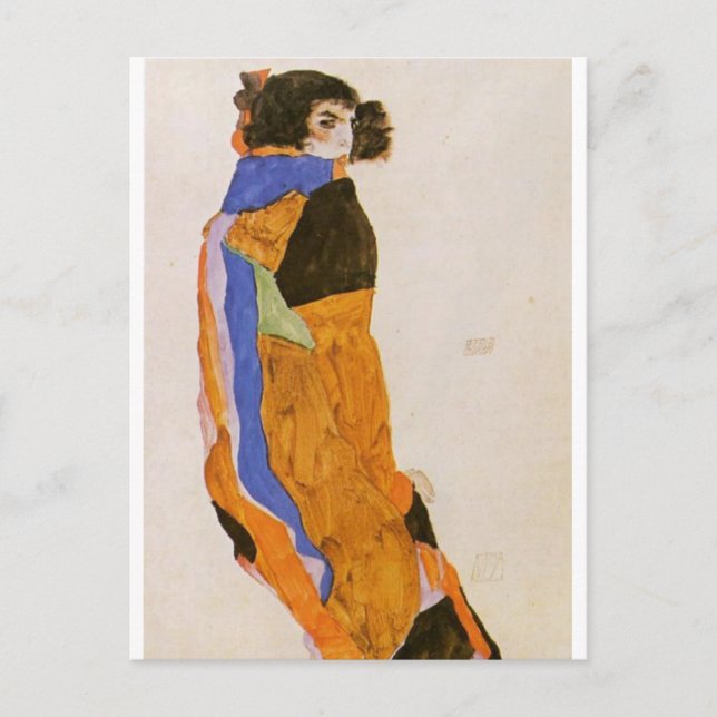 Dancer Moa av Egon Schiele Postcard Vykort (Framsida)