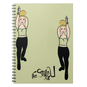 Dancer Notebook Mint/Black Anteckningsbok