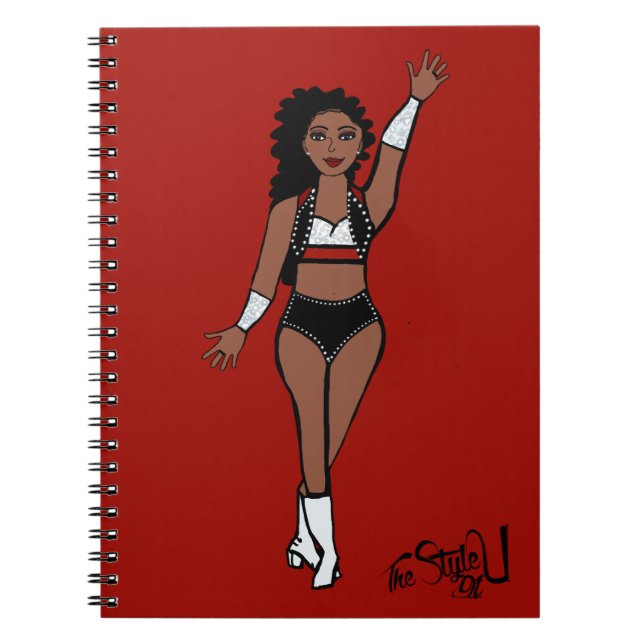 Dancer Notebook Red / Black / White Anteckningsbok (Framsidan)