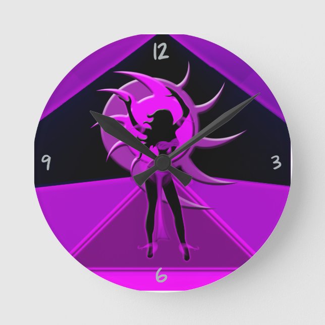 Dancer *Onca* Round Clock Rund Klocka (Framsida)