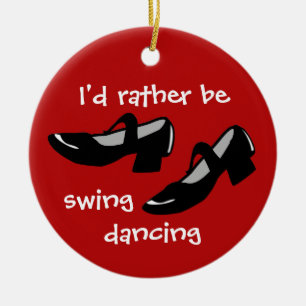 Dancer Ornament, jag skulle hellre såga dansande Julgransprydnad Keramik