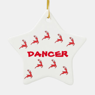 DANCER-ORNAMENT (REINDEERS) JULGRANSPRYDNAD KERAMIK