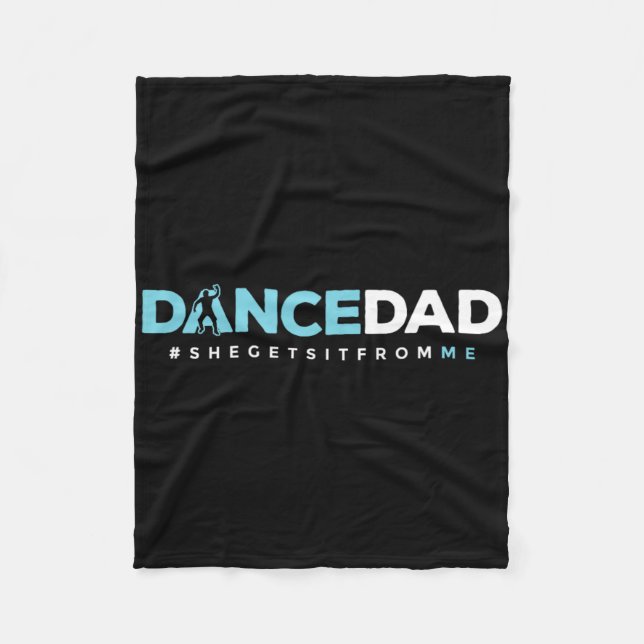 Dancer Pappa Far pappa Dance Teacher Dancing Perf Fleecefilt (Framsidan)