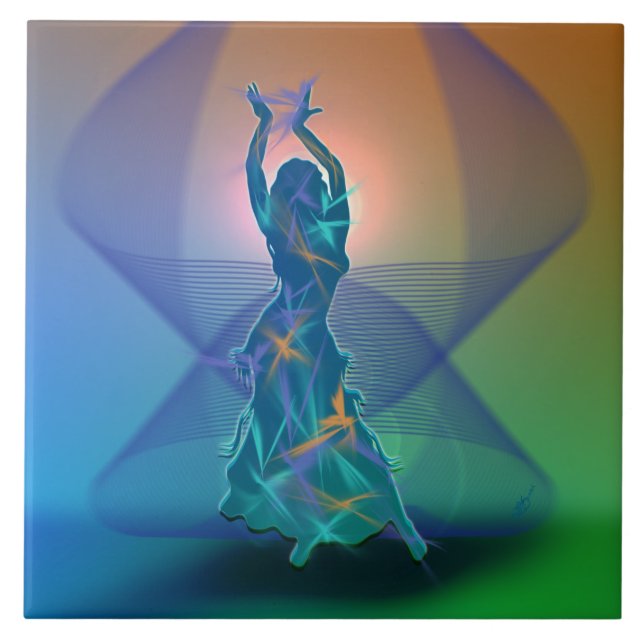 Dancer *Pheja* Kakelplatta (Framsidan)