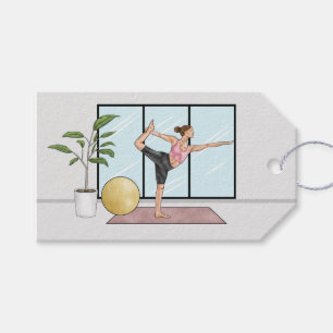 Dancer Pose Yoga Natarajasana Balance Workout Girl Presentetikett