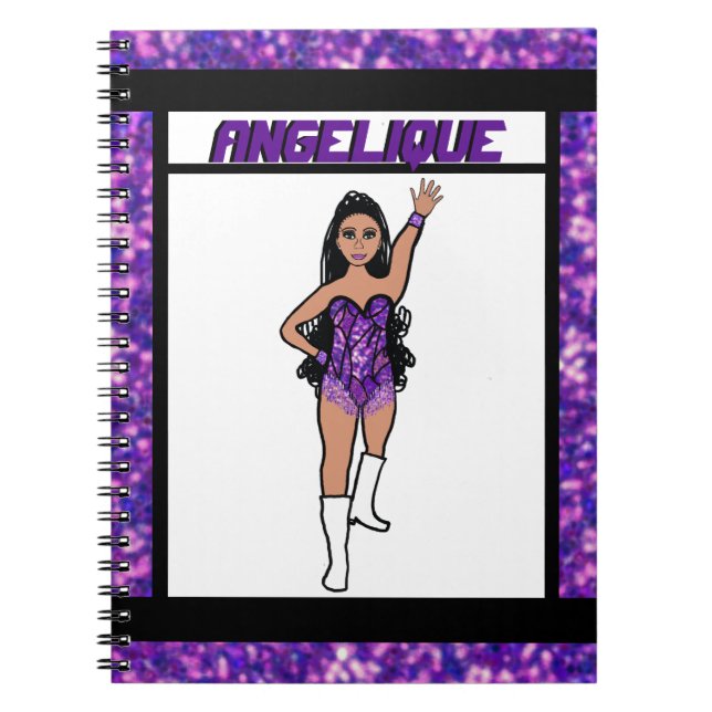 Dancer Purple Fringe Anteckningsbok #2 (Framsidan)