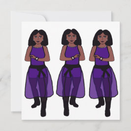 Dancer Sheer Lila A Julkort