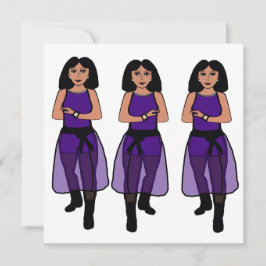 Dancer Sheer Lila B Julkort