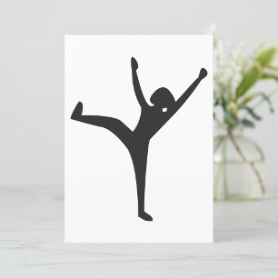 Dancer Silhouette-inbjudningar Inbjudningar