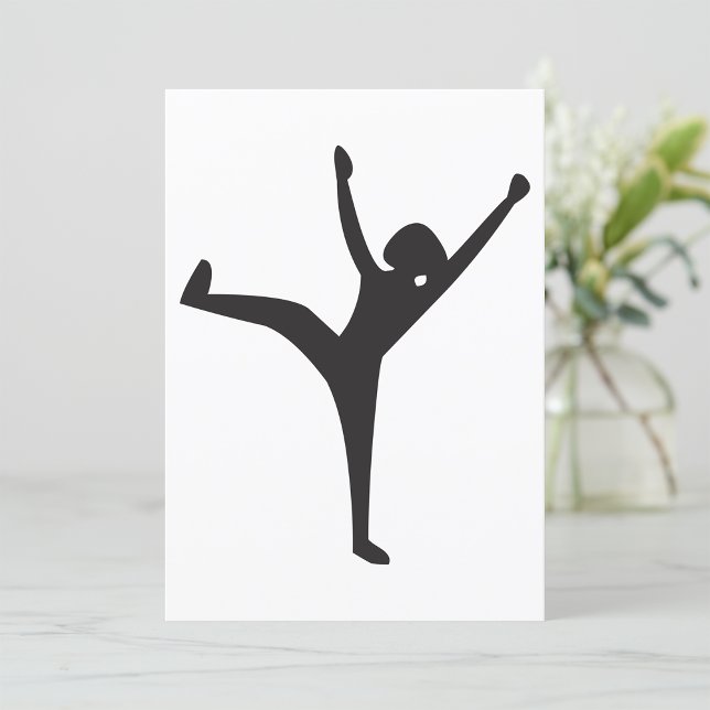 Dancer Silhouette-inbjudningar Inbjudningar (Skapare uppladdad)