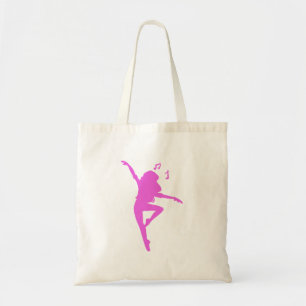 Dancer silhouette - Välj bakgrund färg Tygkasse
