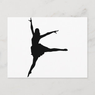 Dancer Silhouette Vykort