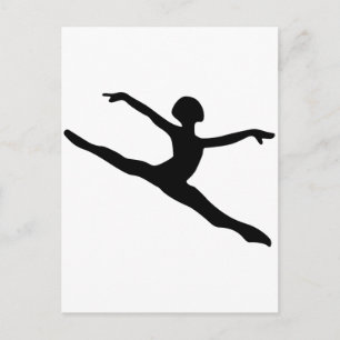 Dancer Silhouette Vykort