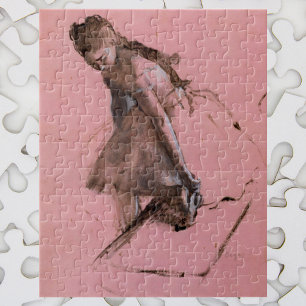 Dancer Slipping on her Shoe by Edgar Degas Pussel