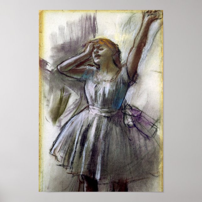 Dancer Stretching by Degas Poster (Framsidan)