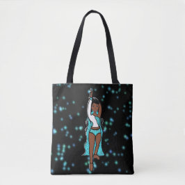 Dancer Tote Aqua Spark Tygkasse