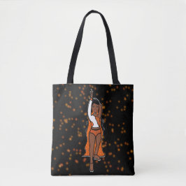 Dancer Tote Orange Spark Tygkasse