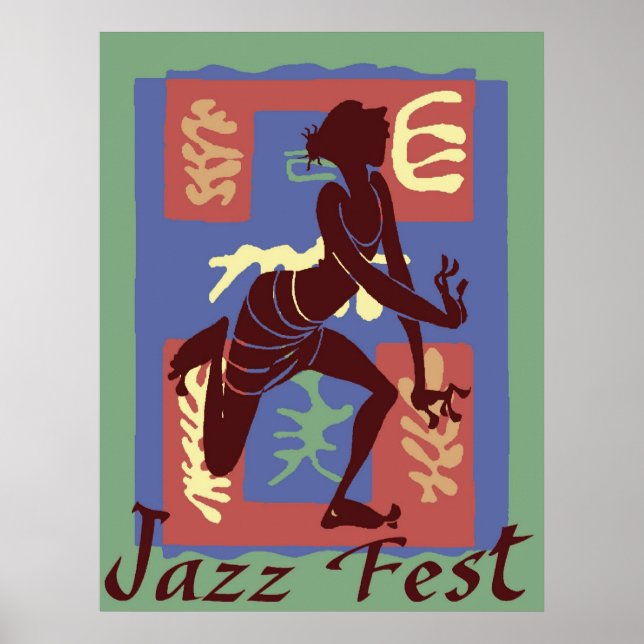 Dancer vid Jazz Festival, Matisse Stil Poster (Framsidan)