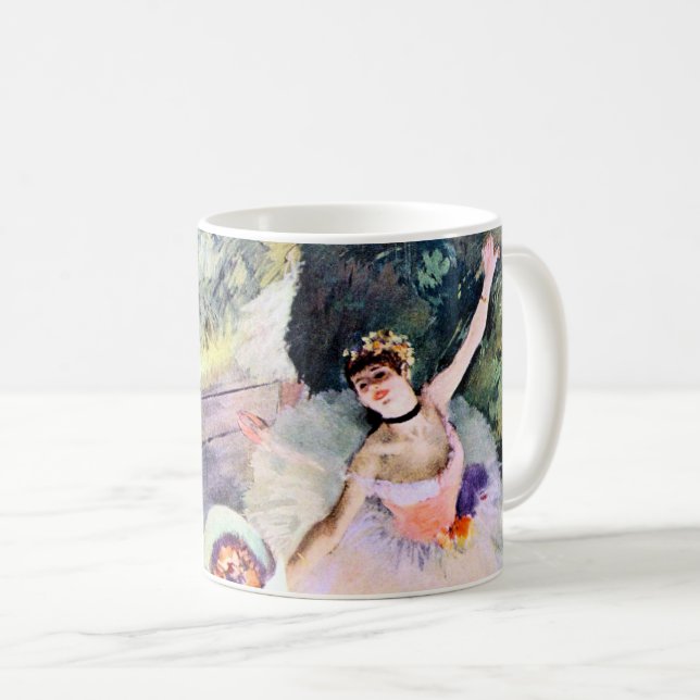 Dancer with a Bouquet of Flowers by Edgar Degas Kaffemugg (Framsida höger)