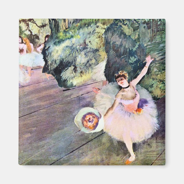 Dancer with a Bouquet of Flowers by Edgar Degas Magnet (Framsidan)