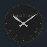 Dancers Clock Black Rund Klocka<br><div class="desc">Lustigt Clock,  bästa idé för gåva. :</div>