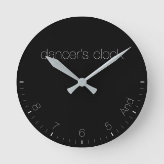 Dancers Clock Black Rund Klocka