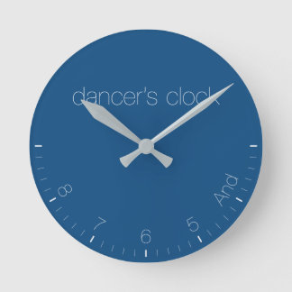 Dancers Clock Classic Blue Rund Klocka