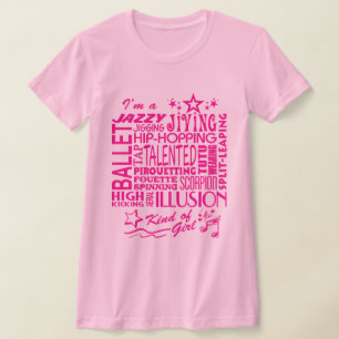 Dancers, dansar typ av T-shirt för flickor.