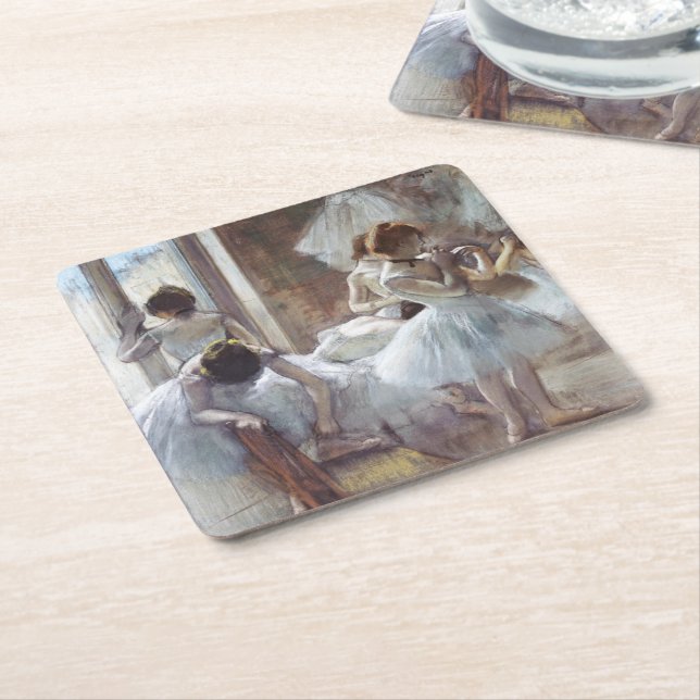 Dancers Edgar Degas Underlägg Papper Kvadrat (Vinklad)