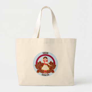 Dancers jumbo Tote Bag med Kathak Dancer Tygkasse