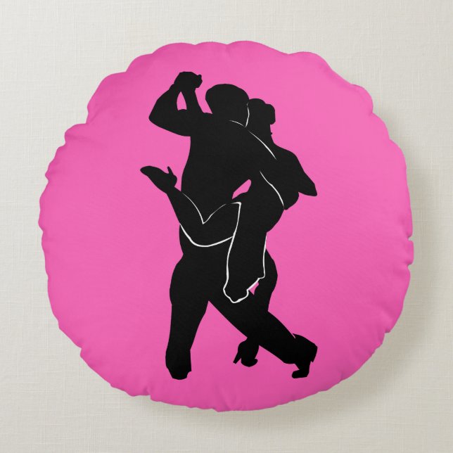 Dancers par Rosa Round Pillow - Ditt Färg Rund Kudde (Framsidan)