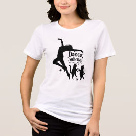 Dancewitme Cat Shirt - Roligt Typography Dancing C T