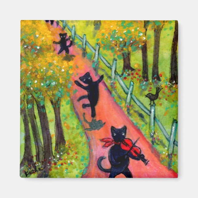 Dancin Cats Magnet (Framsidan)