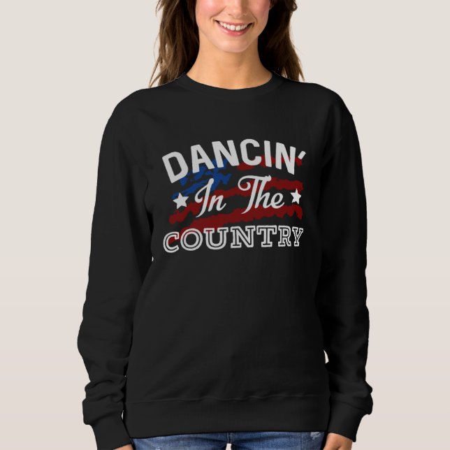 Dancin' In The Country Country Music Lyrics 2 T Shirt (Framsida)