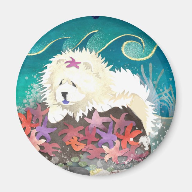 DANCIN WITH THE STARZ - Cream Chow  Magnet (Framsidan)