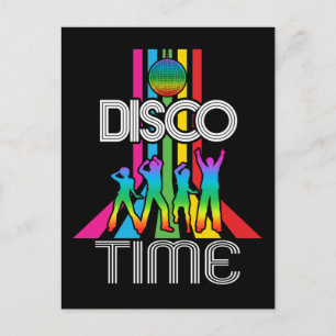 Dancing 80s 90s Party Music Disco Retro Vykort