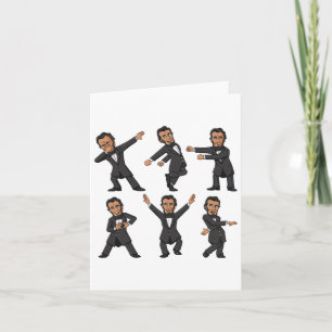 Dancing Abraham Lincoln 4:e juli Boys Girls Kid Kort