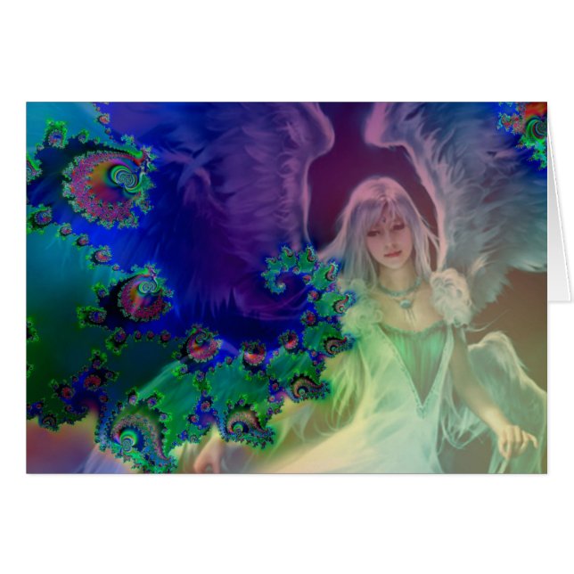 Dancing Angel Hälsningskort (Framsidan Horizontal)
