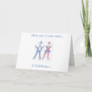 Dancing Ants Children's Birthday Card Kort