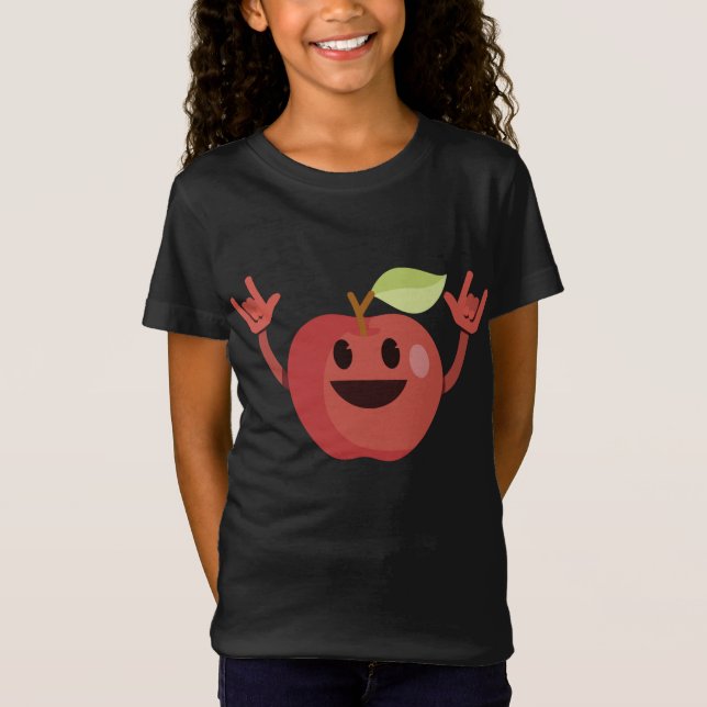 Dancing Apple Funny Vegan Healthy Fruit Dance Kärl T Shirt (Framsida)